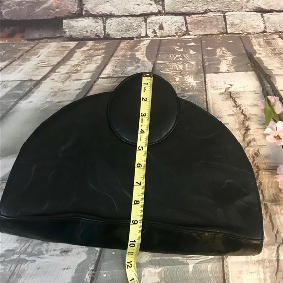 Vintage Handbag Convertible Clutch by Purse Black Noble Handbag Inc. - Picture 3 of 8